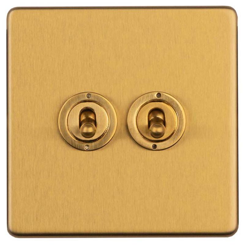 Carlisle Brass 2 Gang 2 Way Toggle Switch
