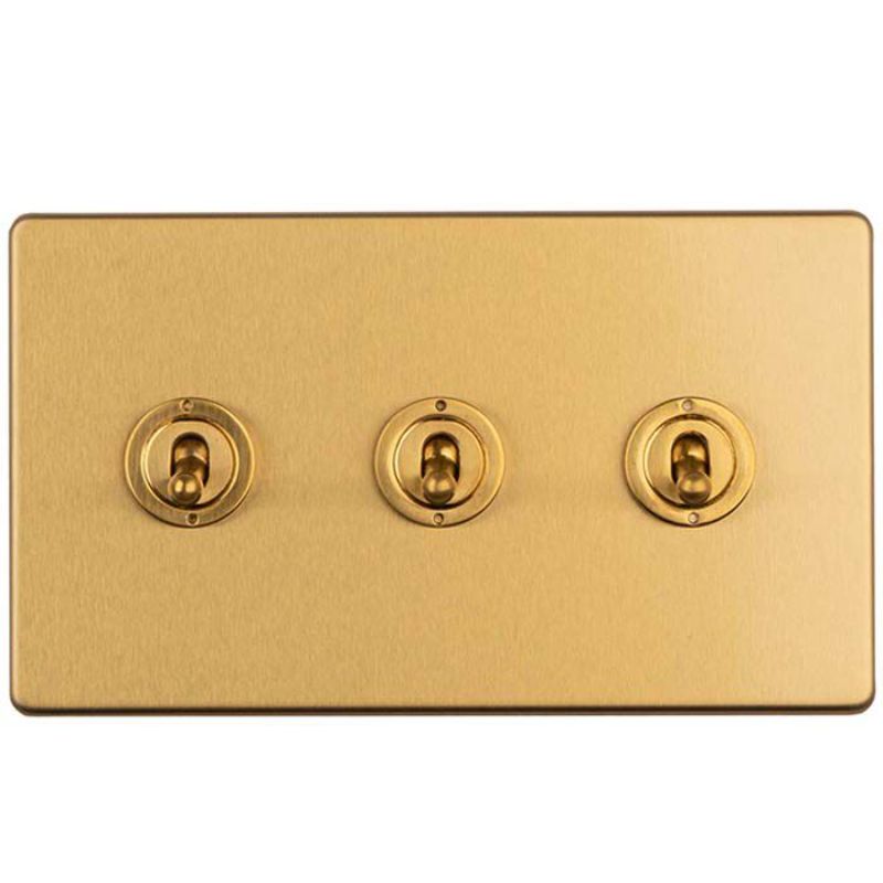 Carlisle Brass 3 Gang 2 Way Toggle Switch