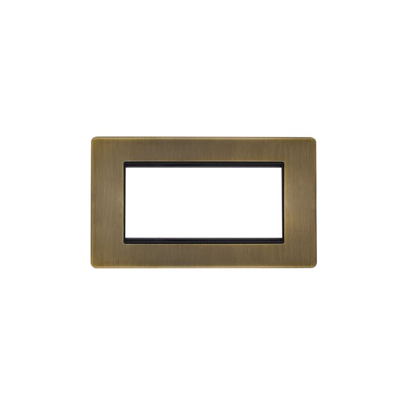 Carlisle Brass 4 gang Module Frame