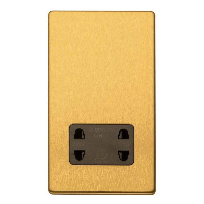 Carlisle Brass 2 Gang Shaver socket