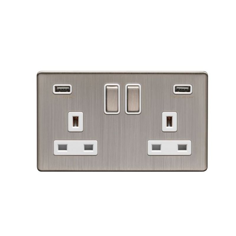 Carlisle Brass 2 Gang USB Socket