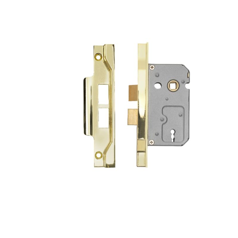Carlisle Brass Contract 2 Lever Sashlock Rebated 64mm