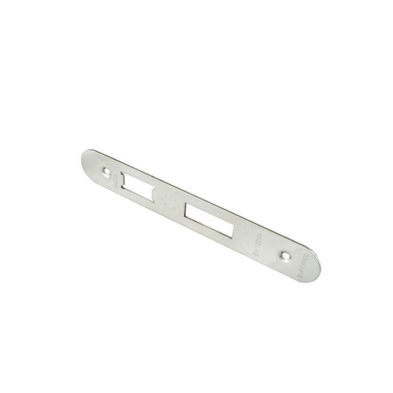 Carlisle Brass Easi - T Forend Strike and Fixing Pack-Bright Stainless Steel-Radius Forend