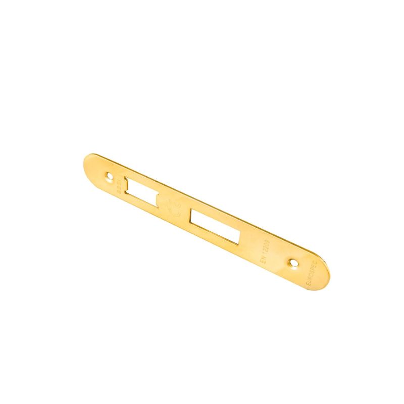 Carlisle Brass Easi - T Forend Strike and Fixing Pack-PVD-Radius Forend