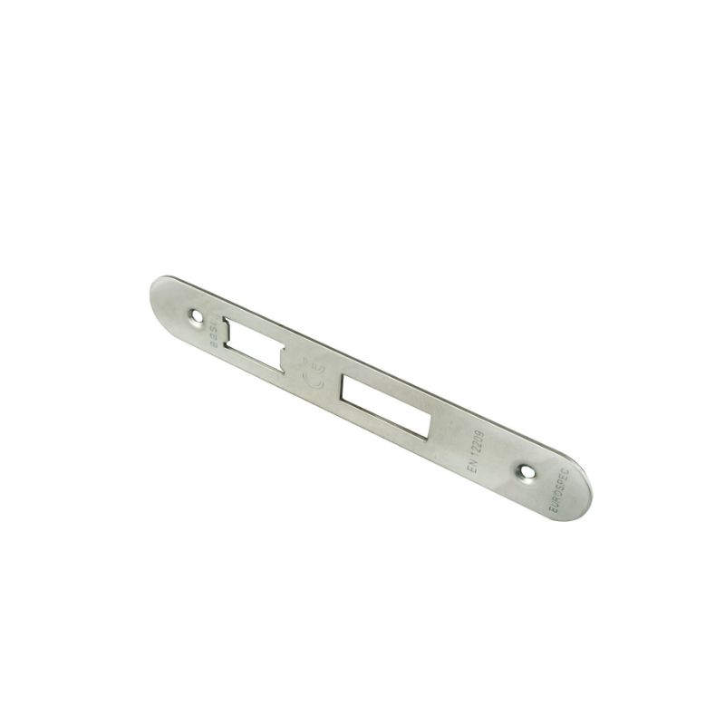 Carlisle Brass Easi - T Forend Strike and Fixing Pack-Satin Stainless Steel-Radius Forend