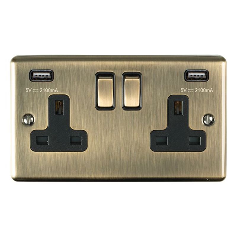 Carlisle Brass 2 Gang USB Socket