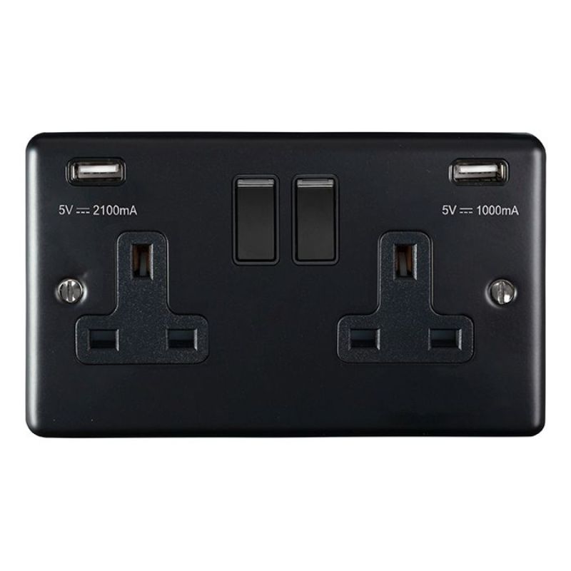 Carlisle Brass 2 Gang USB Socket