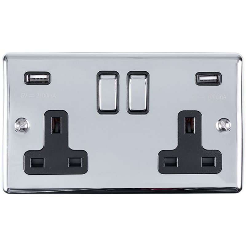 Carlisle Brass 2 Gang USB Socket
