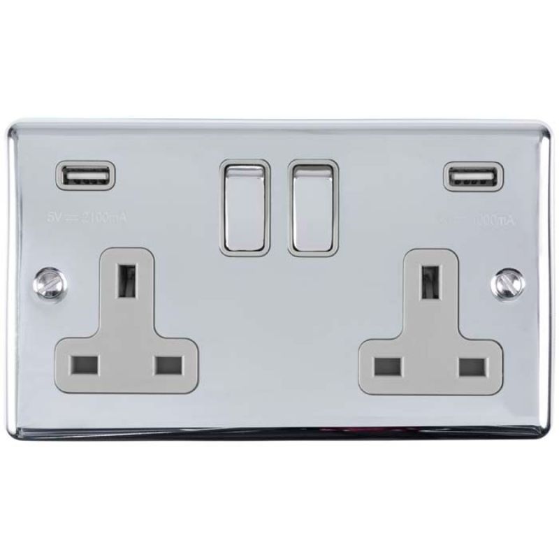Carlisle Brass 2 Gang USB Socket