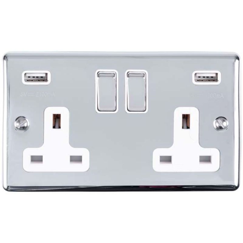 Carlisle Brass 2 Gang USB Socket