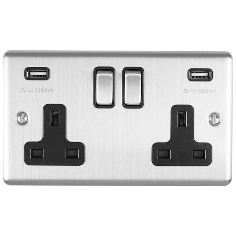 Carlisle Brass 2 Gang USB Socket
