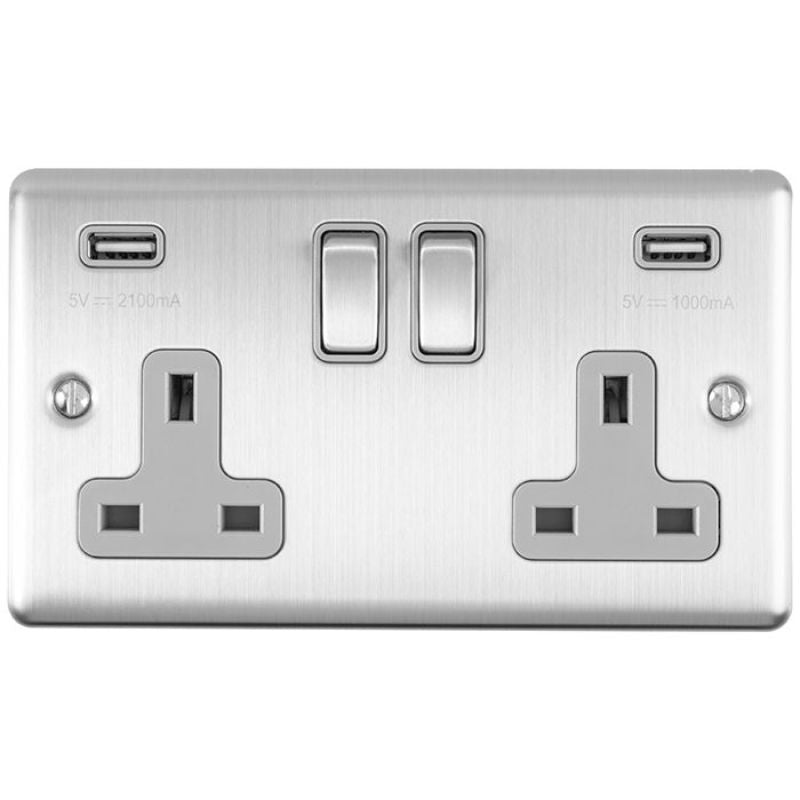 Carlisle Brass 2 Gang USB Socket