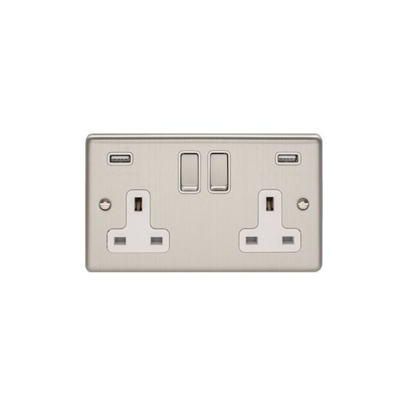 Carlisle Brass 2 Gang USB Socket
