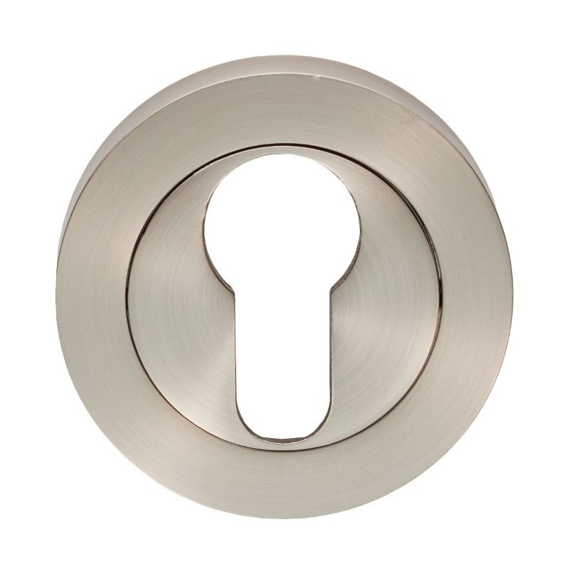 Carlisle Brass Escutcheon - Euro Profile On Concealed Fix Round Rose Satin Nickel