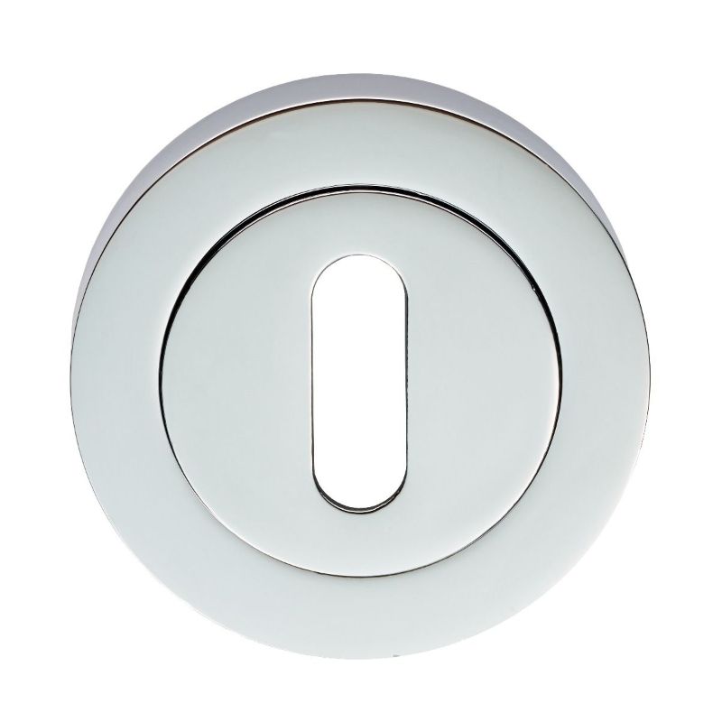 Carlisle Brass Escutcheon - Lock Profile On Concealed Fix Round Rose Polished Chrome