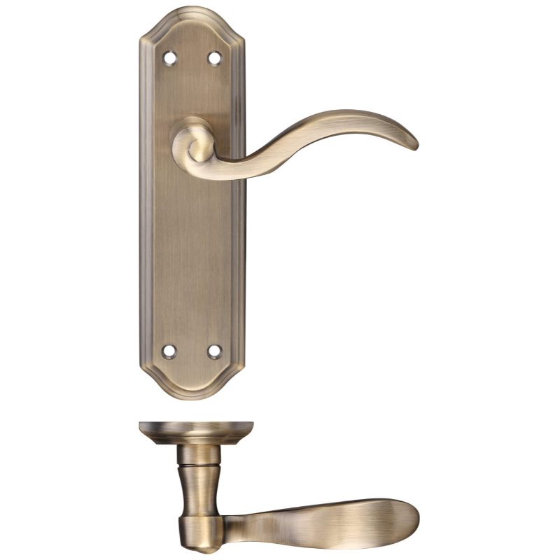 Winchester Lever Latch Furniture 180 x 48mm-Polished Brass