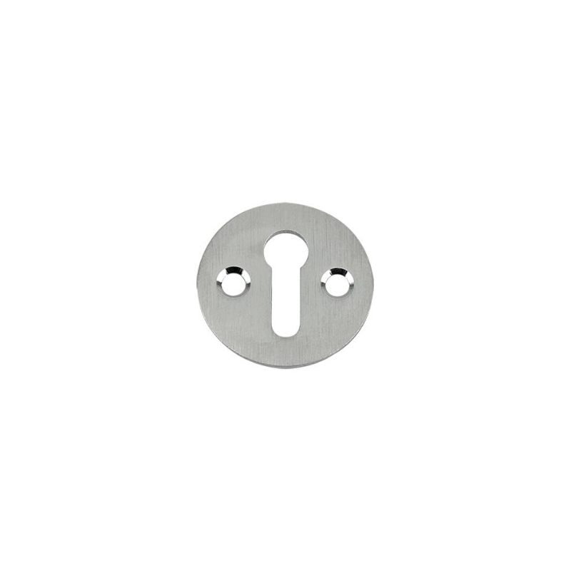 Std. Key Profile Victorian Escutcheon 32mm dia.-Satin Chrome