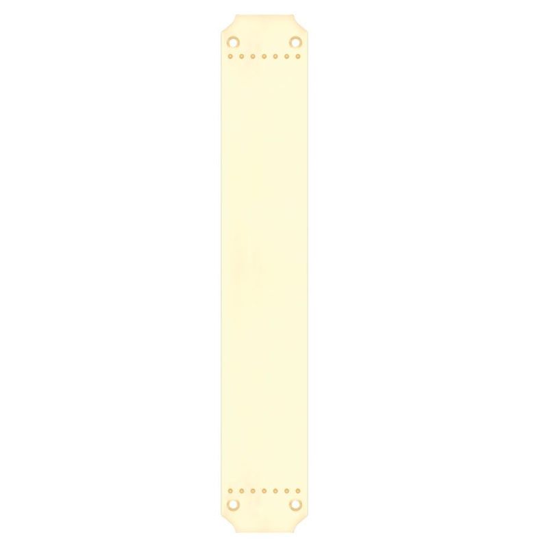 Finger Plate for FB114L and FB114R - 370 x 64mm-Polished Brass