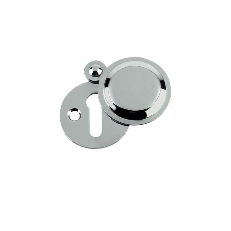Std. Key Profile Victorian Covered Escutcheon 32mm dia.-Polished Chrome