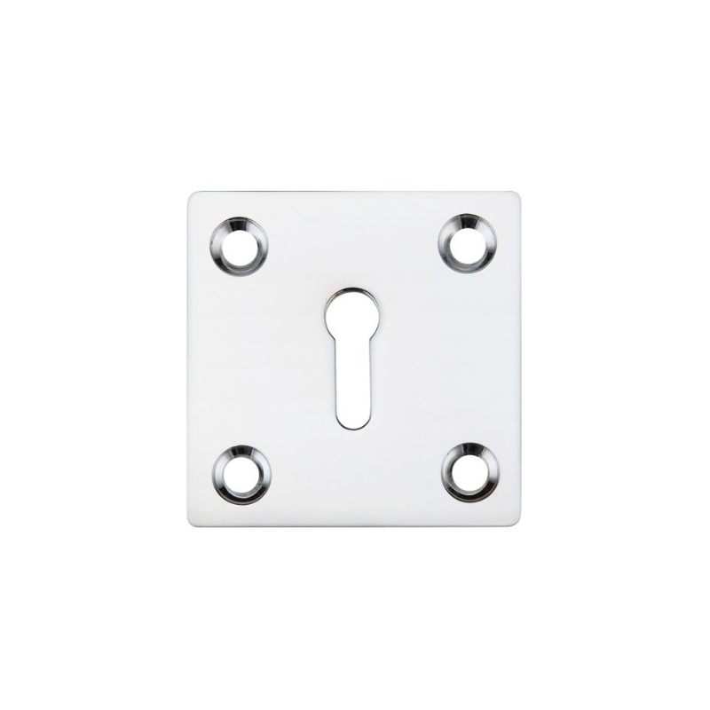 Square Standard Profile Escutcheon 50mm-Polished Chrome