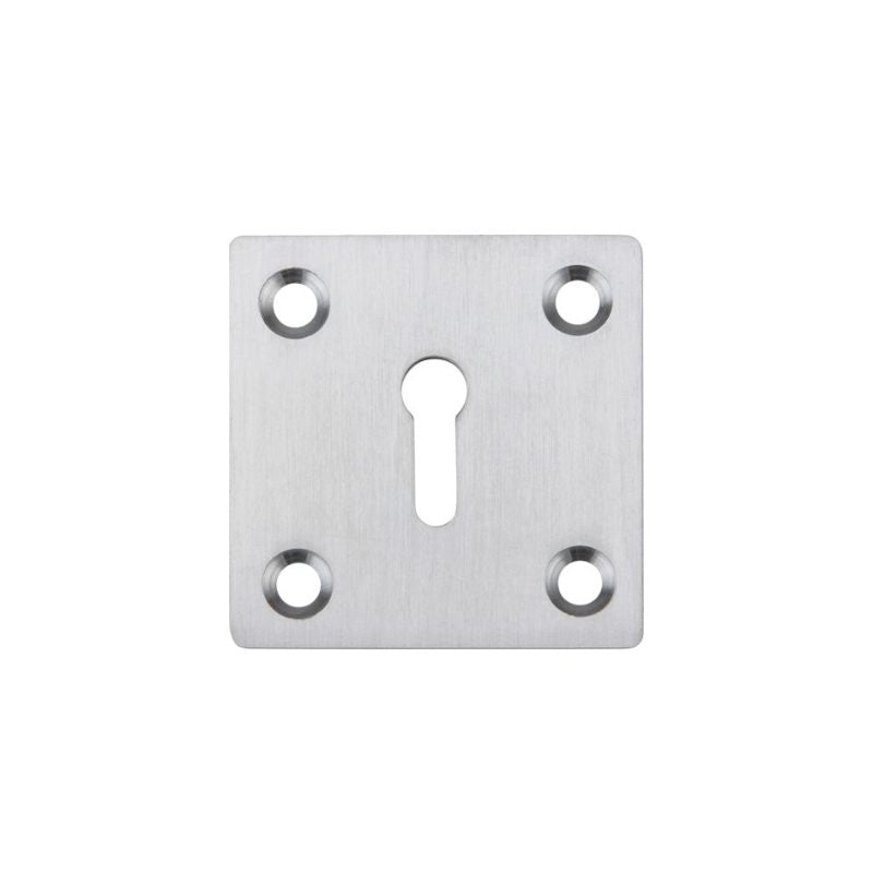 Square Standard Profile Escutcheon 50mm-Satin Chrome