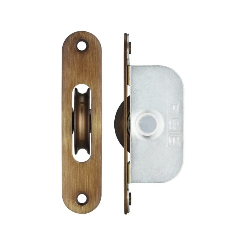 Brass Ball Bearing Pulleys - 1 3/4" Radius Forend-Florentine Bronze