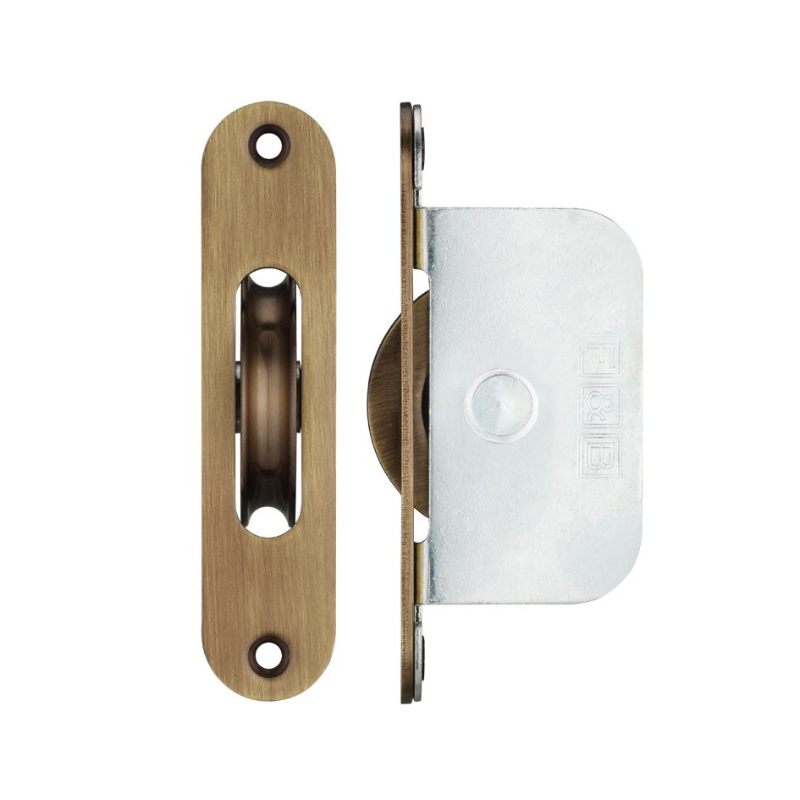 Brass Ball Bearing Pulleys - 2 1/4" Radius Forend-Florentine Bronze