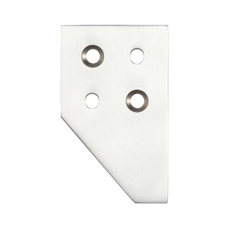 Sash Strike Plate for Sash Stop-Satin Chrome