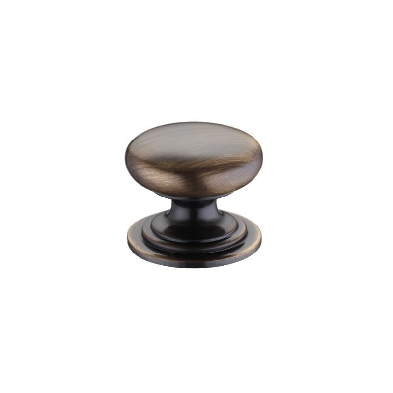 Victorian Cupboard Knob 25mm dia.-Florentine Bronze