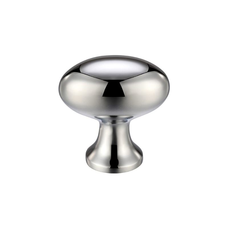 Oval Cupboard Knob 38mm dia.-Polished Chrome