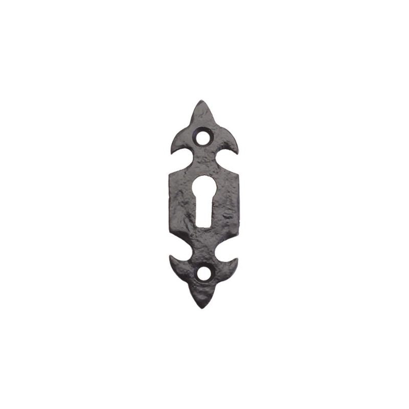 Fleur De Lys Escutcheon - Standard - 3"-Black Antique