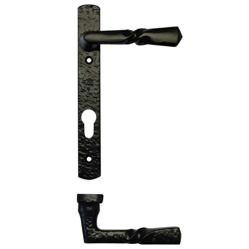 Narrow Style Multi-Point Handle - 92mm c/c-Black Antique