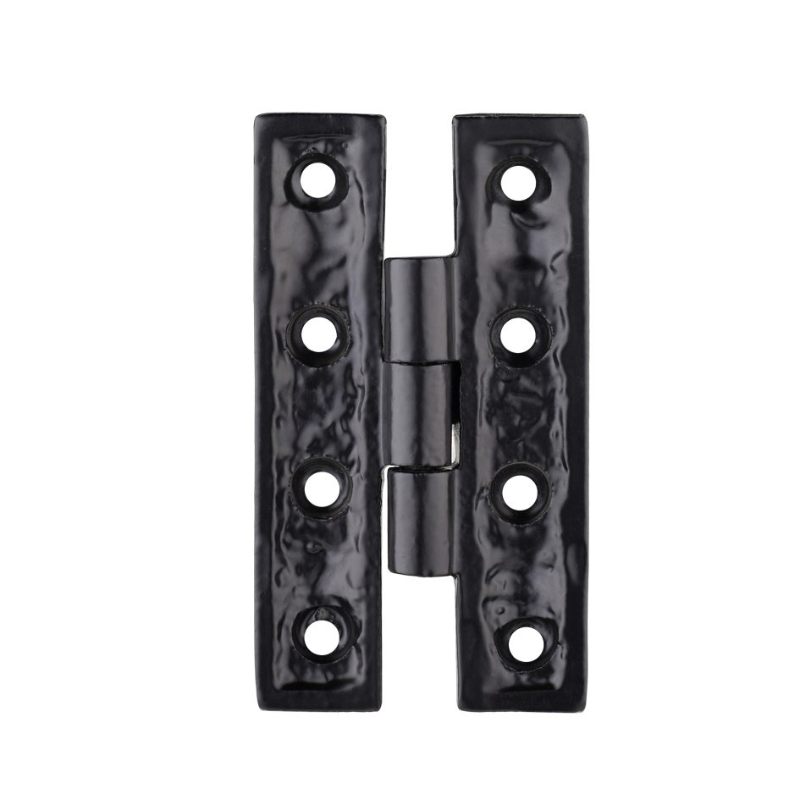 'H' Hinge - 83mm x 45mm (Single)-Black Antique