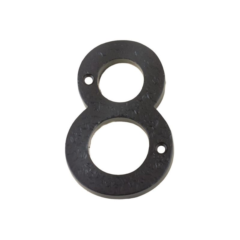 Numeral - No. 8 - 4"-Black Antique