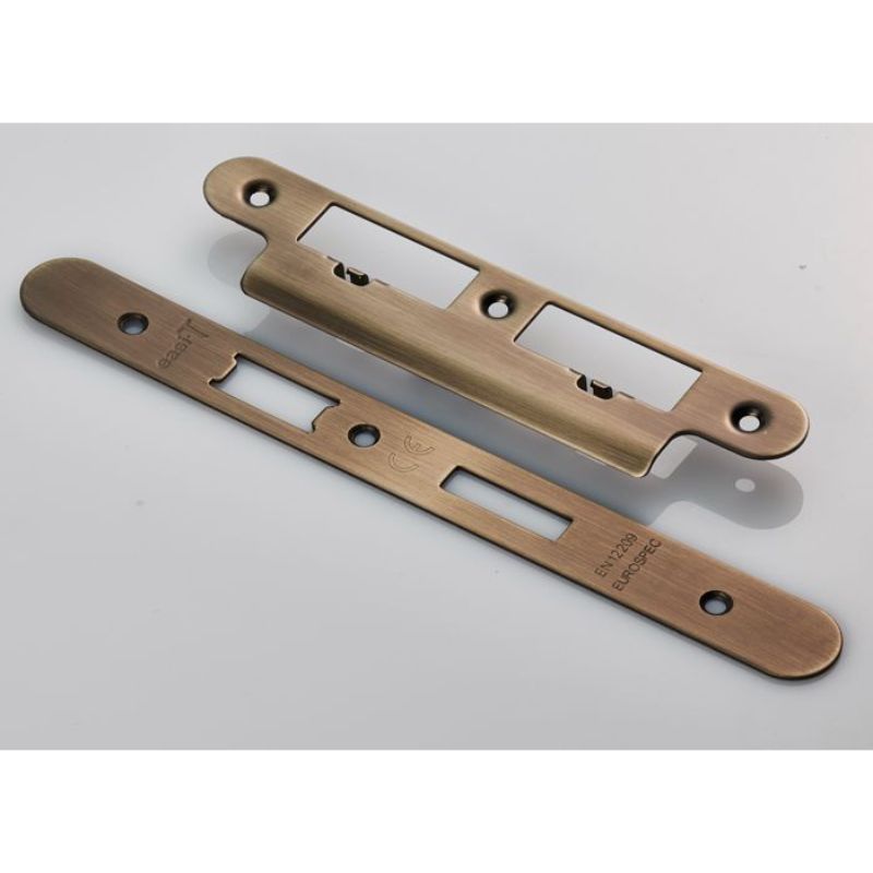 Carlisle Brass Forend Strike and Fixing Pack to suit Din Euro Sash/Bathroom Lock (Security) Radius