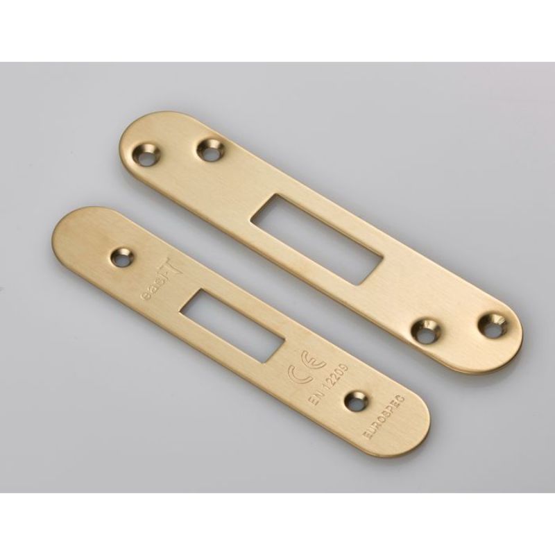 Carlisle Brass Forend Strike & Fixing Pack to suit Architectural Deadlocks (EDS/LDS) Radius