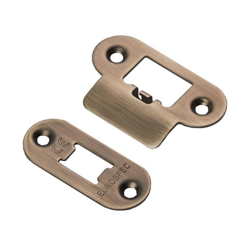 Carlisle Brass Forend Strike & Fixing Pack to suit Heavy Duty Tubular Latch Radius
