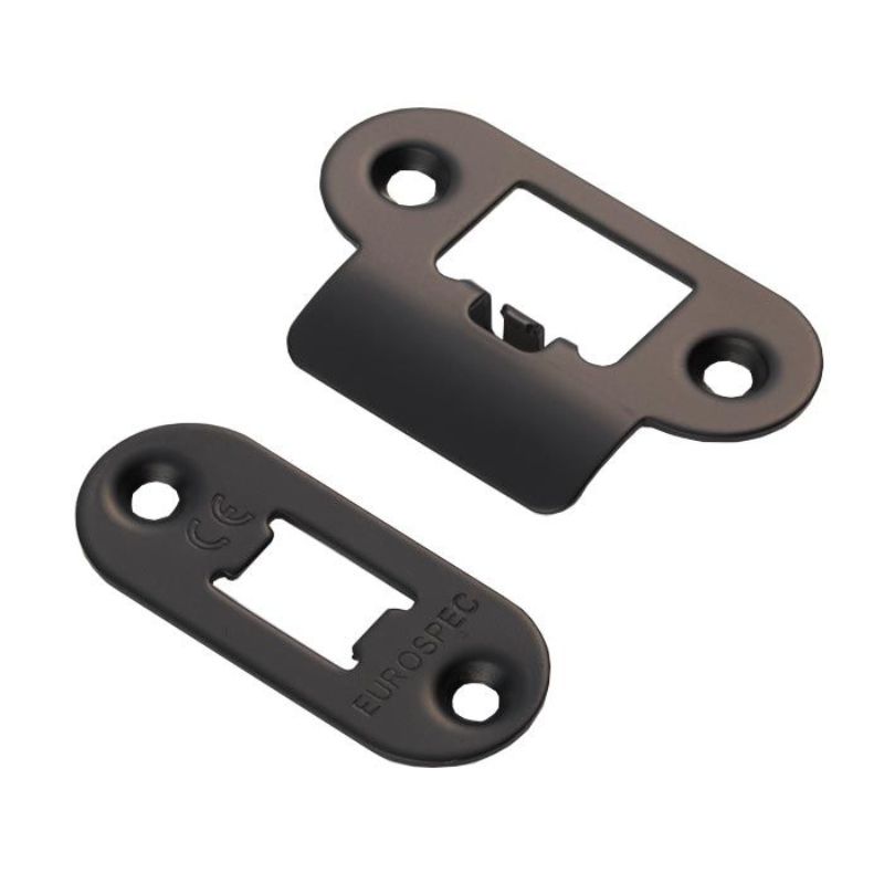 Carlisle Brass Forend Strike & Fixing Pack to suit Heavy Duty Tubular Latch Radius