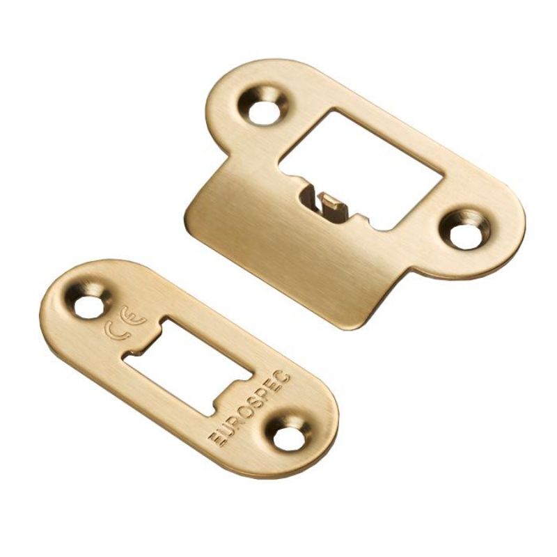 Carlisle Brass Forend Strike & Fixing Pack to suit Heavy Duty Tubular Latch Radius
