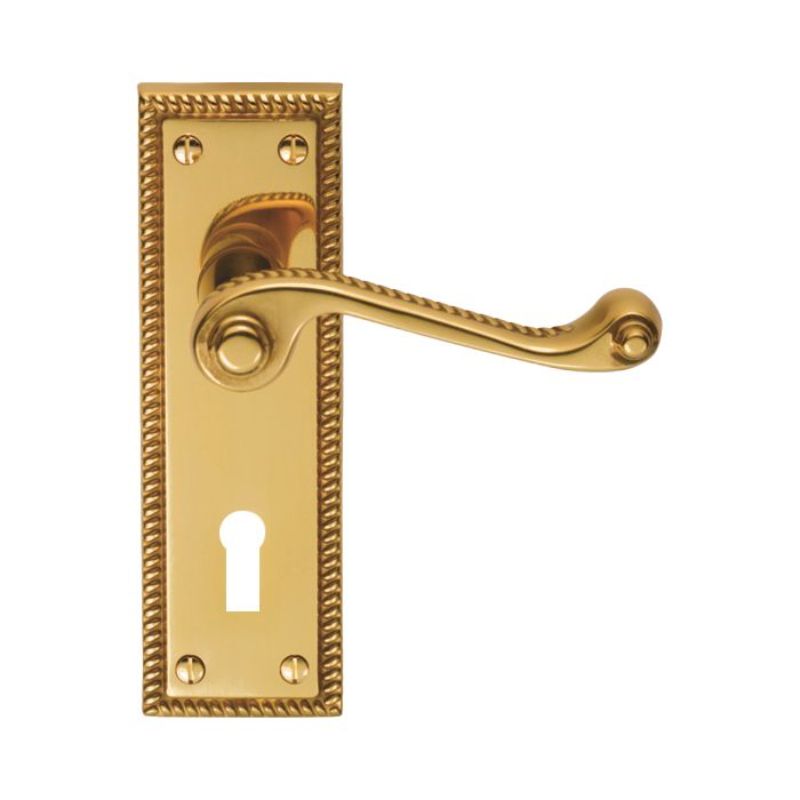 Carlisle Brass Georgian Lever on Backplate Lock Contract