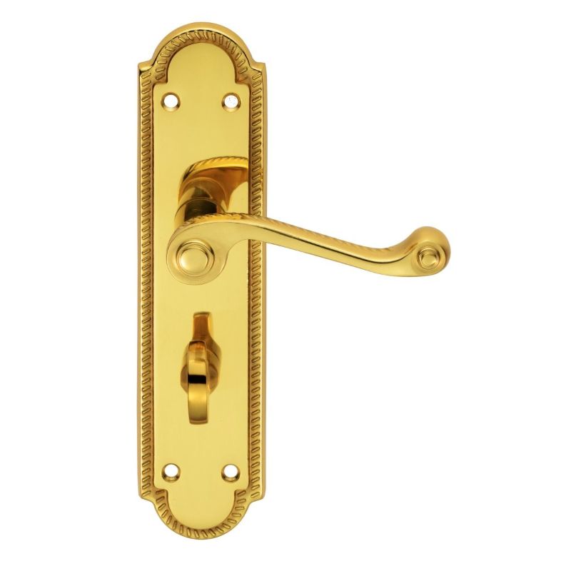 Carlisle Brass Georgian Lever on Shaped WC Backplate