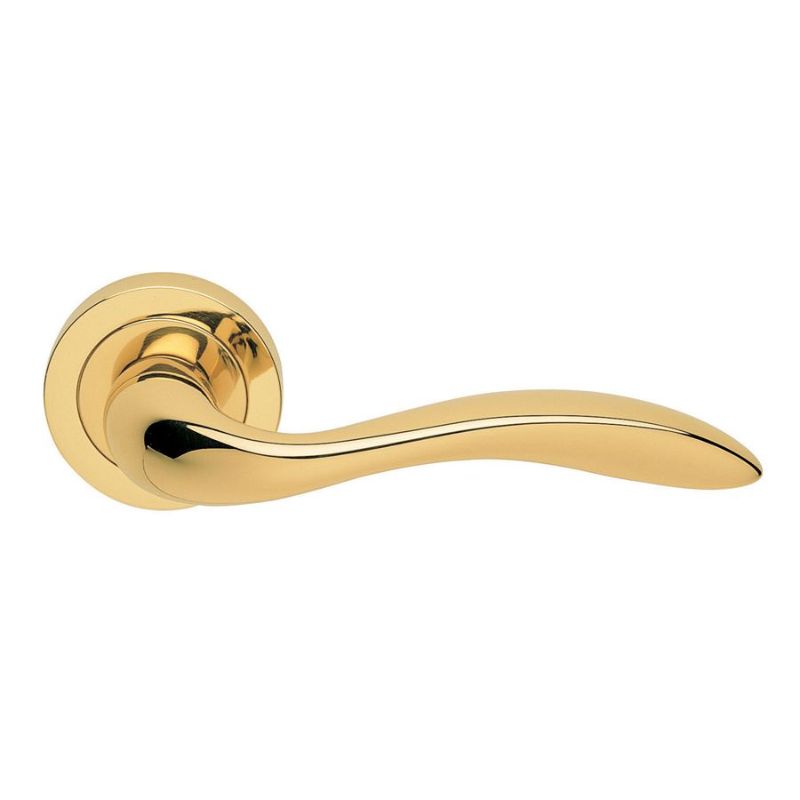 Carlisle Brass Giava Lever on Round Rose in Polished Brass