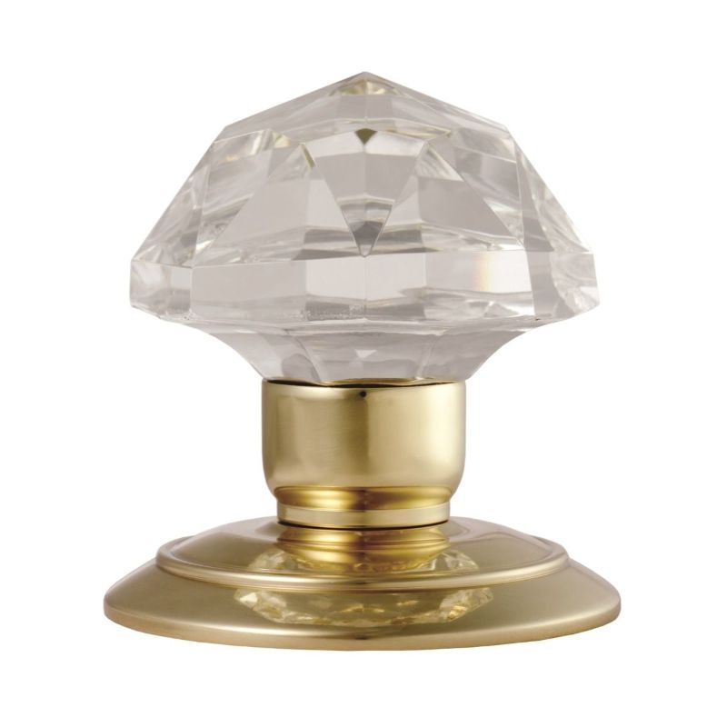 Carlisle Brass Glass Mortice Knob 60mm