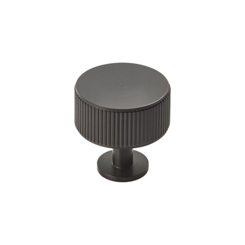 Carlisle Brass Lines Radio Knob Matt Black
