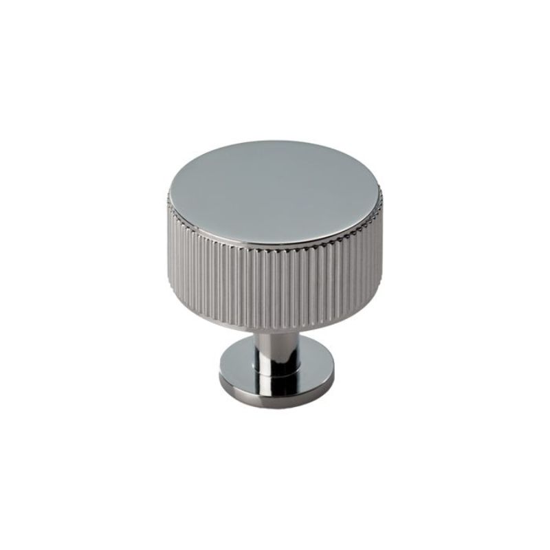 Carlisle Brass Lines Radio Knob Polished Chrome