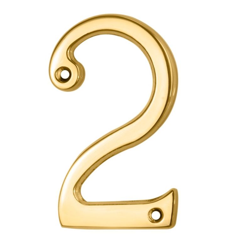 Carlisle Brass Numerals (0-9) Number 2