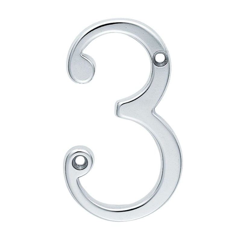 Carlisle Brass Numerals (0-9) Number 3