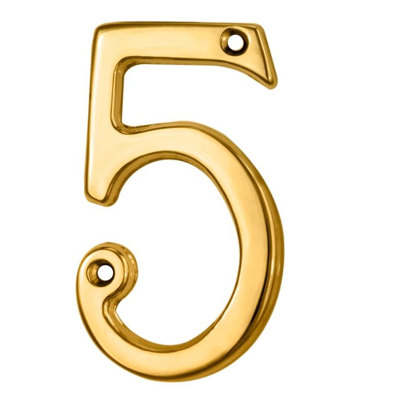 Carlisle Brass Numerals (0-9) Number 5
