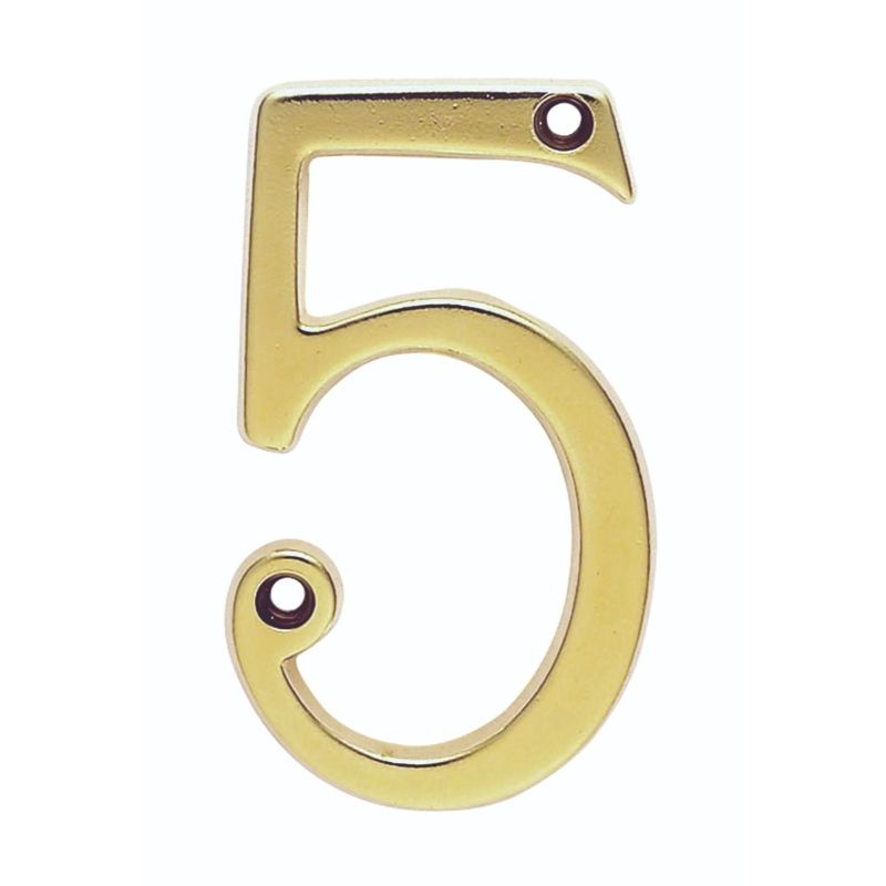 Carlisle Brass Numerals (0-9) Number 5