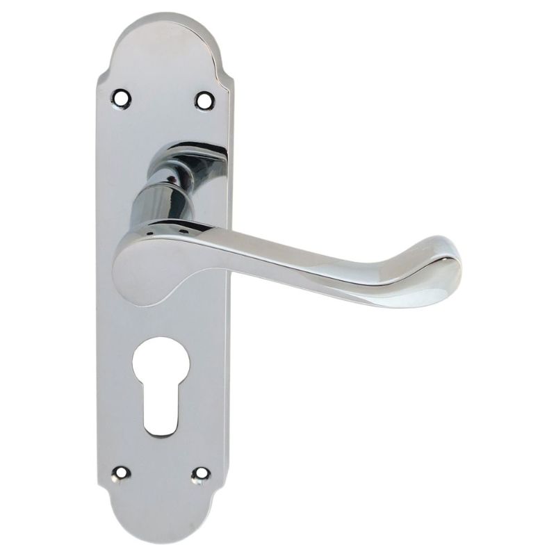 Carlisle Brass Oakley Lever on Euro Lock Backplate